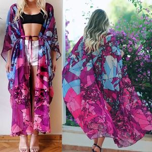 Sexy Chiffon Bikini Cover Up Kimono Beach One Size